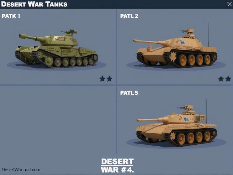 Desert War Tank Battle Modes Desert War Tank Battle Modes